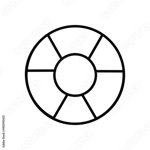 Lifebuoy Icon Vector Stock Illustration