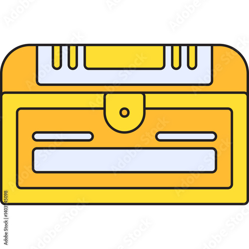 Treasure Chest II icon single vector illustration