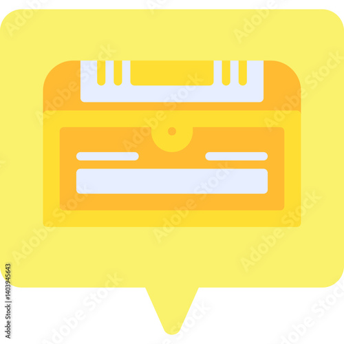 Treasure Chest II icon single vector illustration