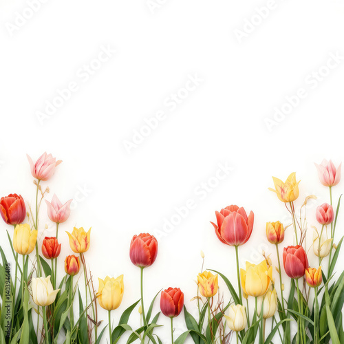 bouquet of yellow tulips