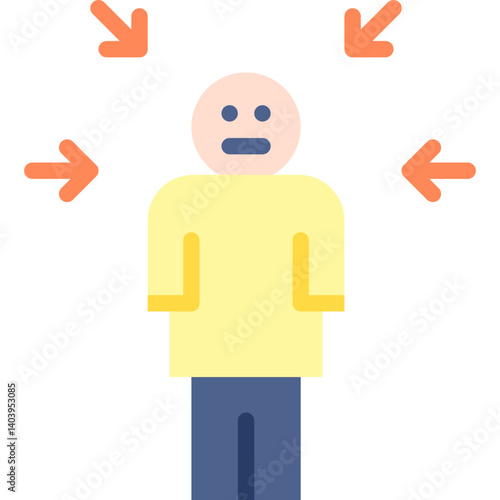 Guilt icon single vector illustration