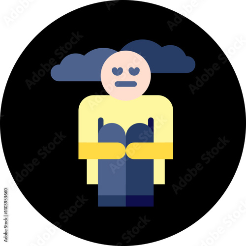 Hoplessness icon single vector illustration