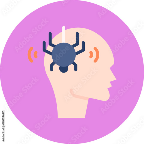 Phobia icon single vector illustration