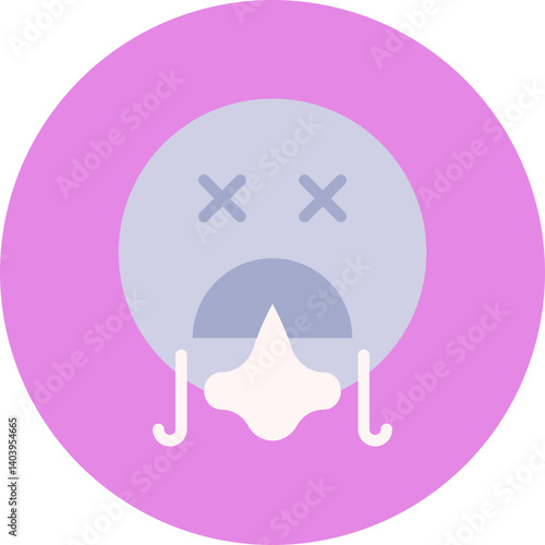 Shortness of Breath icon single vector illustration