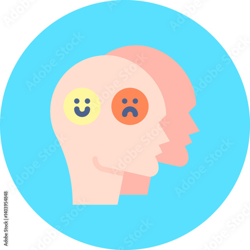 Dissociation icon single vector illustration