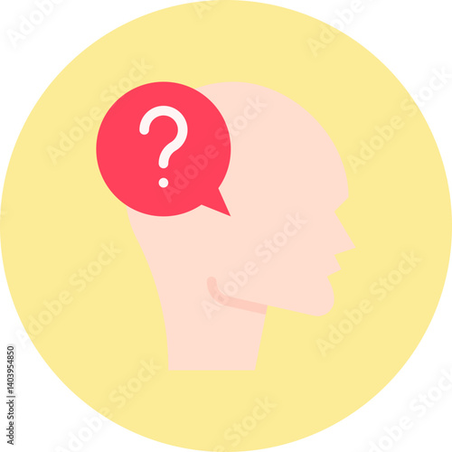 Confusion icon single vector illustration