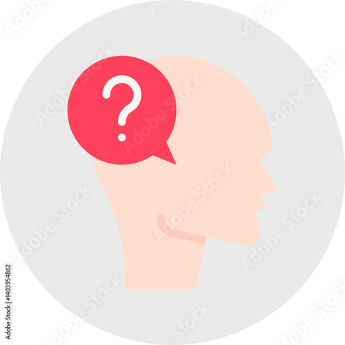 Confusion icon single vector illustration