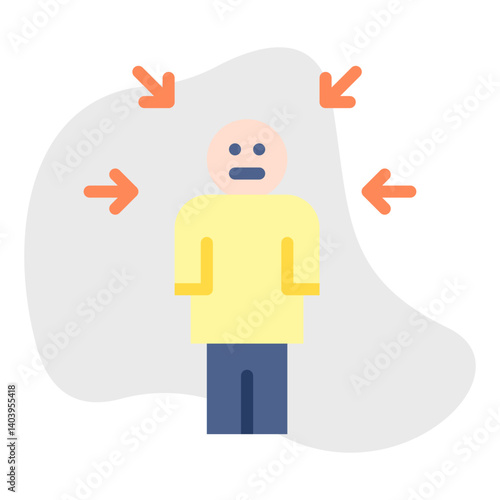 Guilt icon single vector illustration
