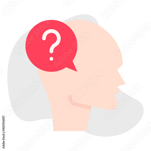 Confusion icon single vector illustration