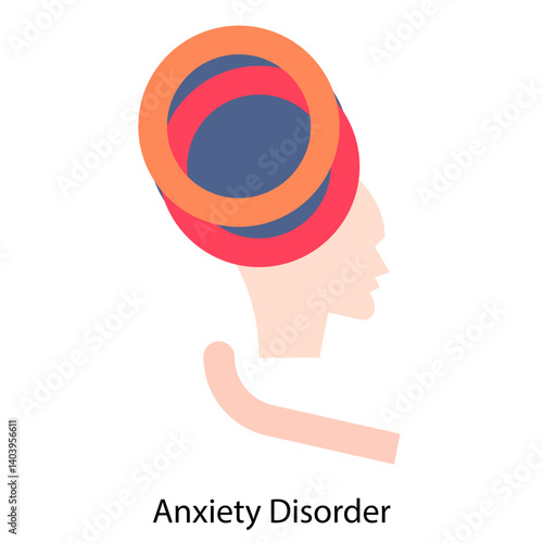 Anxiety Disorder icon single vector illustration