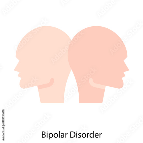 Bipolar Disorder icon single vector illustration
