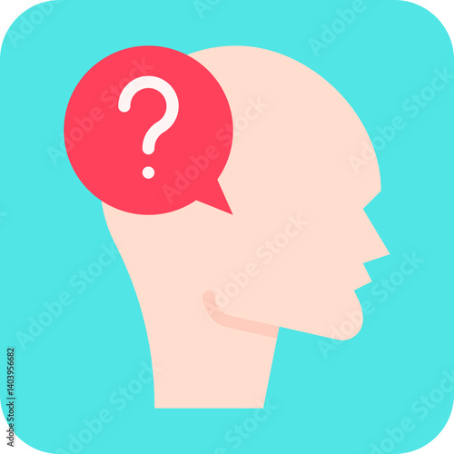 Confusion icon single vector illustration