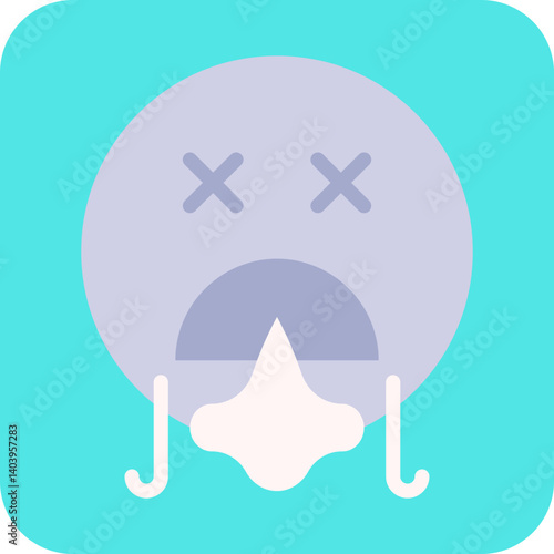 Shortness of Breath icon single vector illustration