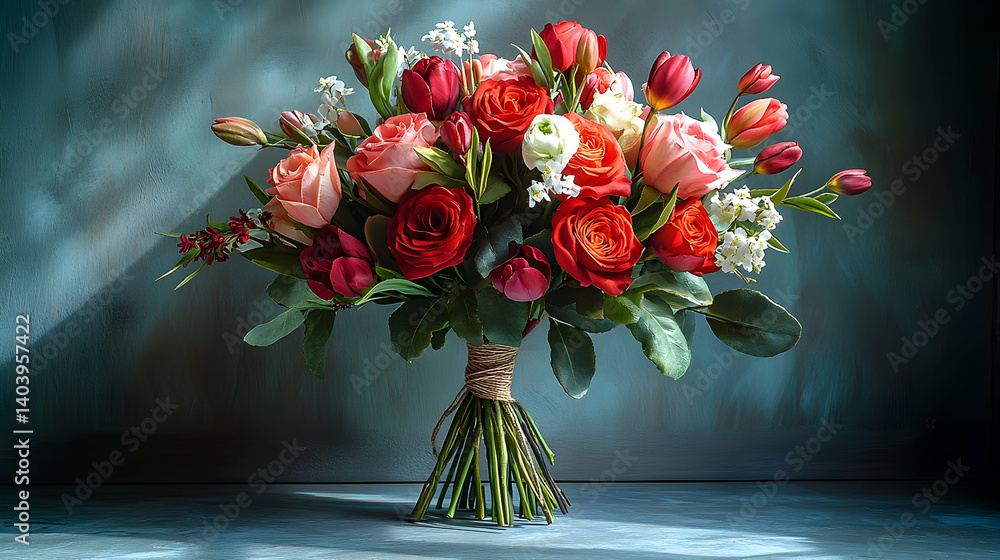 Fototapeta premium Vibrant floral bouquet (172)