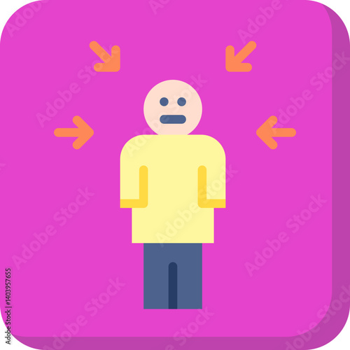 Guilt icon single vector illustration