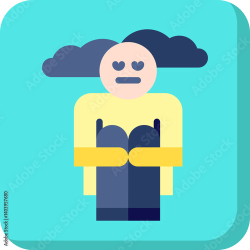 Hoplessness icon single vector illustration