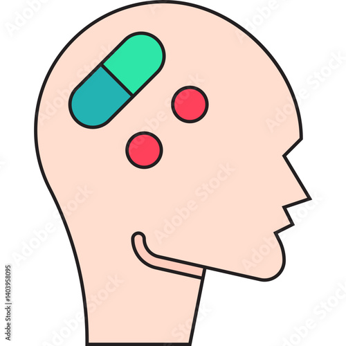 Drug Addiction icon single vector illustration