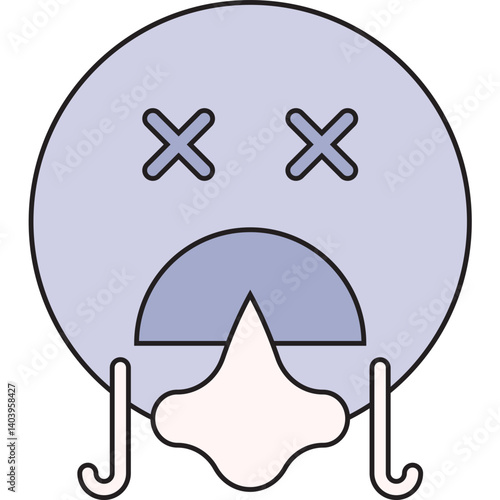 Shortness of Breath icon single vector illustration