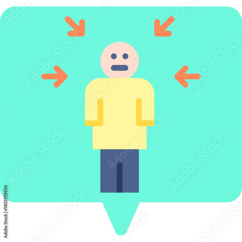 Guilt icon single vector illustration
