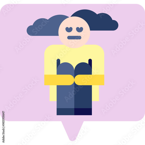 Hoplessness icon single vector illustration
