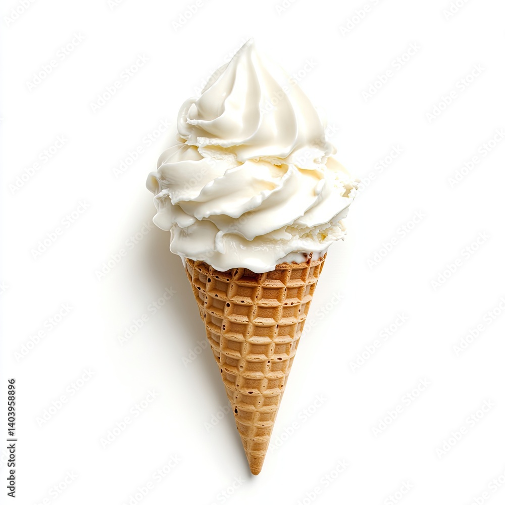 Vanilla ice cream cone Vanilla ice cream cone