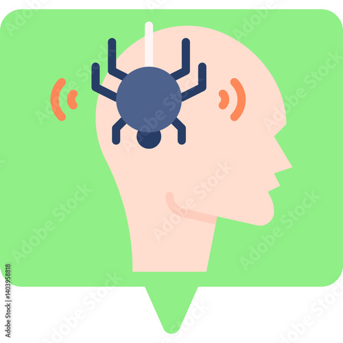Phobia icon single vector illustration
