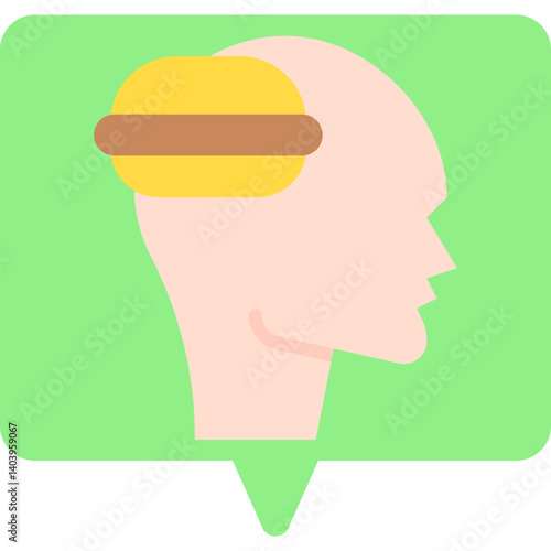 Binge Eating icon single vector illustration