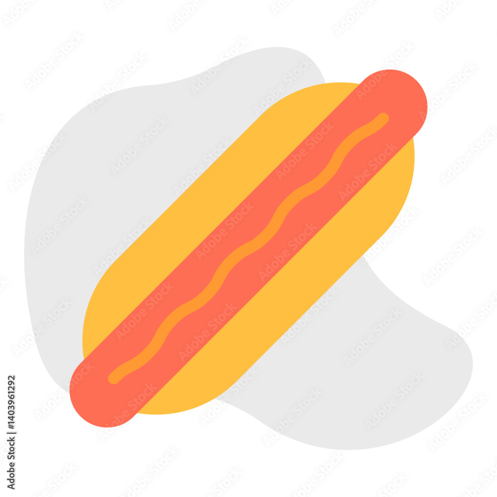 Hot Dog icon single vector illustration Hot Dog icon single vector illustration