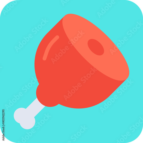 Meat icon single vector illustration