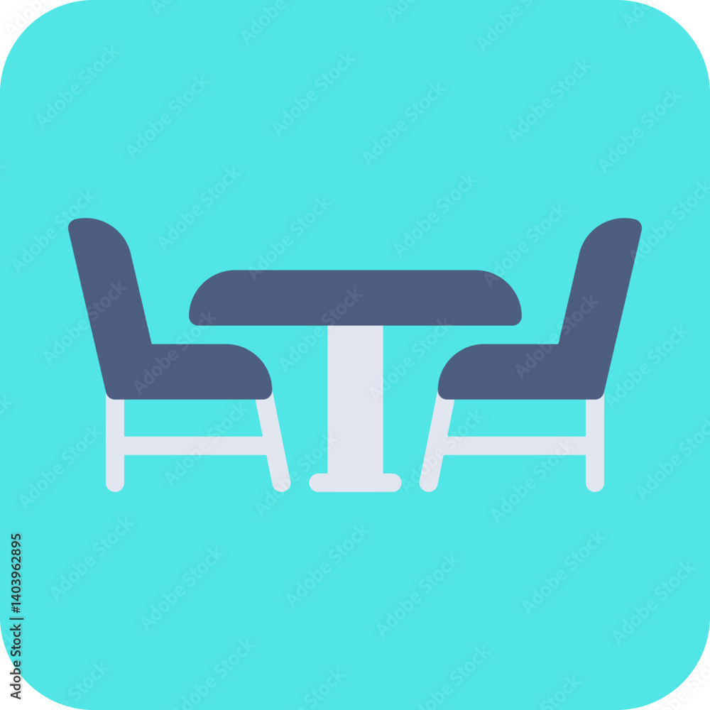 Chairs icon single vector illustration Chairs icon single vector illustration