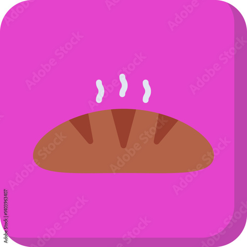 Bread icon single vector illustration