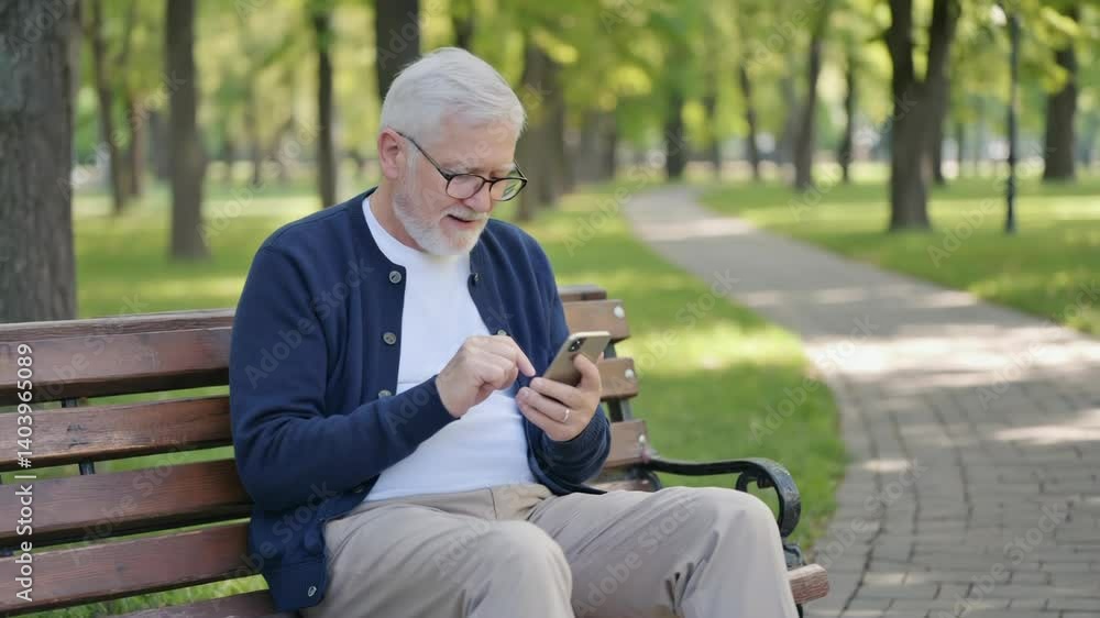 A person sitting alone on a park bench, staring at their cell phone. A person sitting alone on a park bench, staring at their cell phone.
