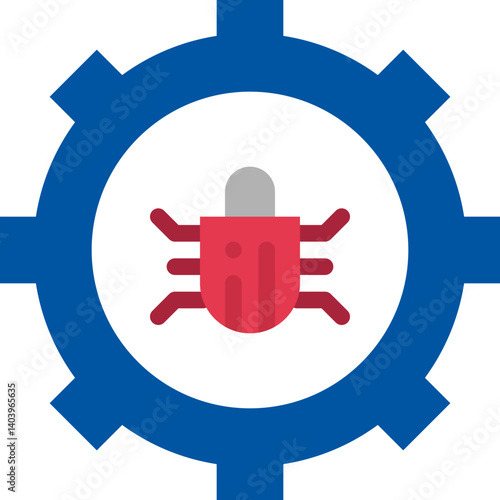 Bug Fixing icon single vector illustration