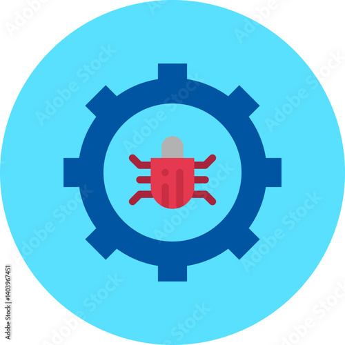 Bug Fixing icon single vector illustration
