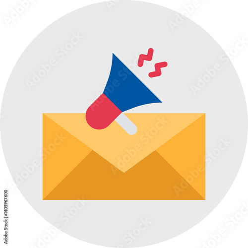 Email Marketing icon single vector illustration