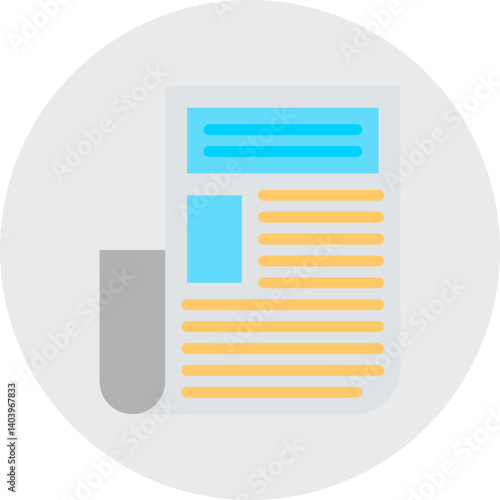 Press Release icon single vector illustration