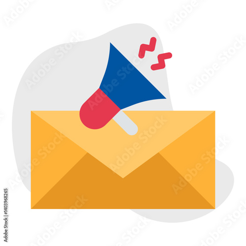Email Marketing icon single vector illustration