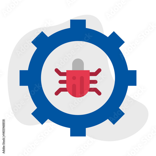 Bug Fixing icon single vector illustration