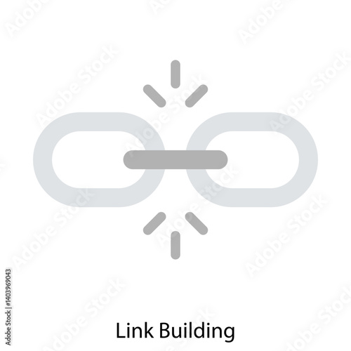 Link Building icon single vector illustration