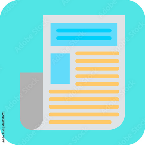Press Release icon single vector illustration