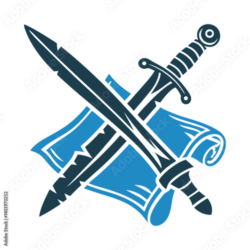 Sword of Wisdom Piercing Demonic Scroll - Sword of Wisdom Double-edged straight sword with a tassel, piercing a demonic scroll