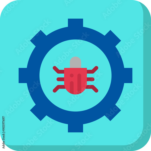 Bug Fixing icon single vector illustration