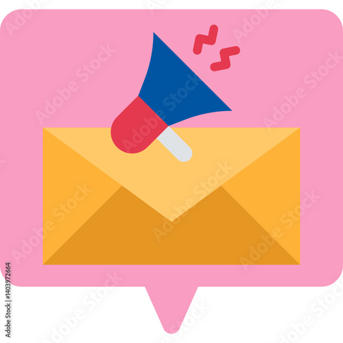 Email Marketing icon single vector illustration