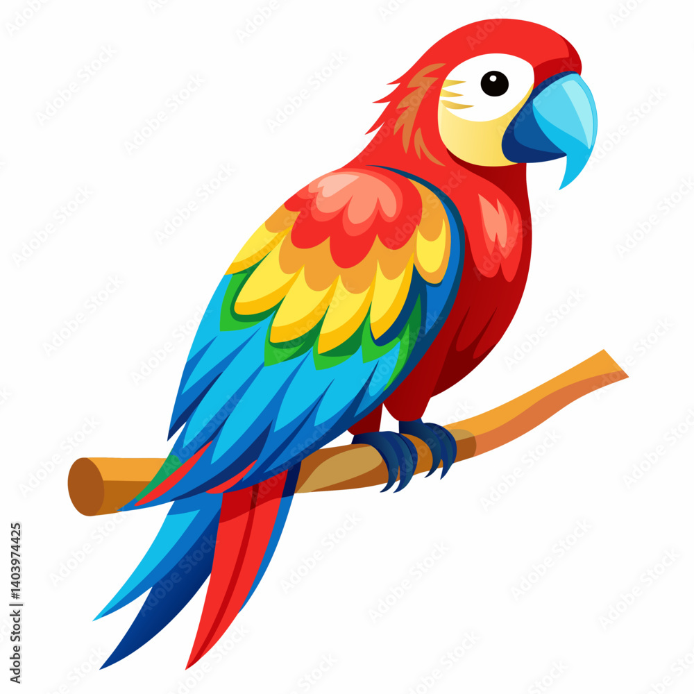 Fototapeta premium blue and yellow macaw