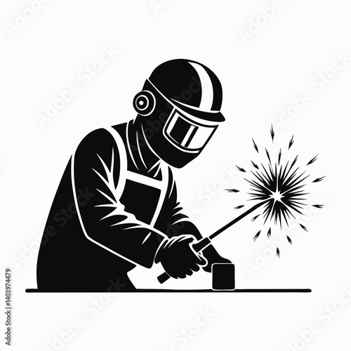 welder working in a factory