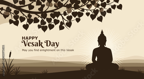Vesak Day Greeting Flyer, Happy Vesak Day | Pinbara Vesak Mangalyak vewa– Vesak Poya Day Greetings and Wishes -Vector Illustration