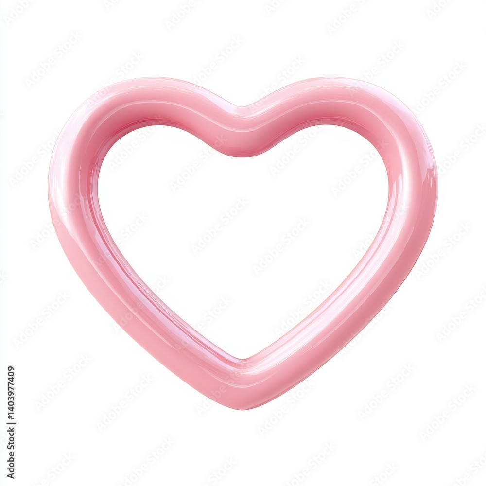 Pink heart shaped frame isolated on white background isolated on white background Pink heart shaped frame isolated on white background isolated on white background