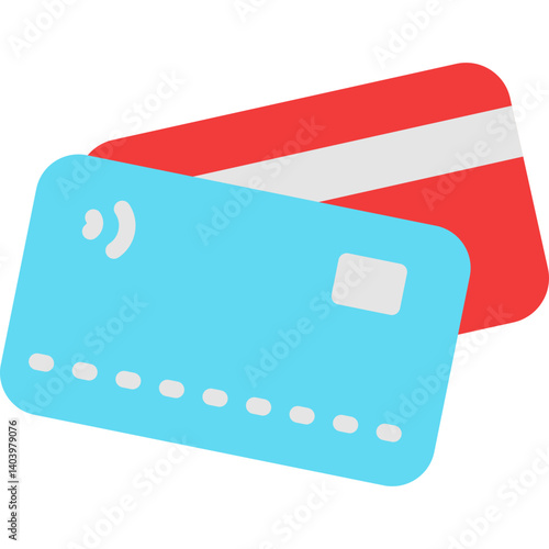 Debit Card icon single vector illustration