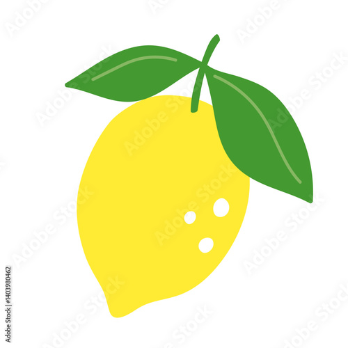 Lemon citrus fruit hand drawn vector illustration