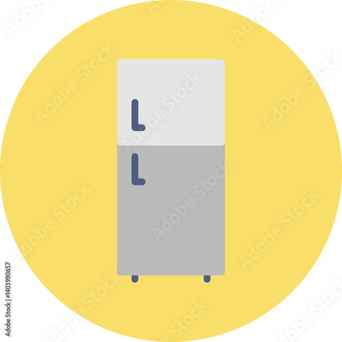Fridge icon single vector illustration